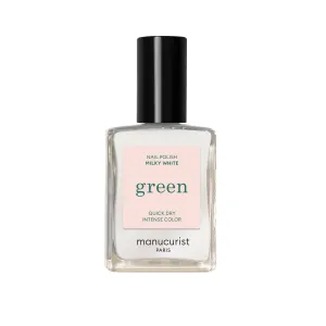 Green Nail Polish - Milky White