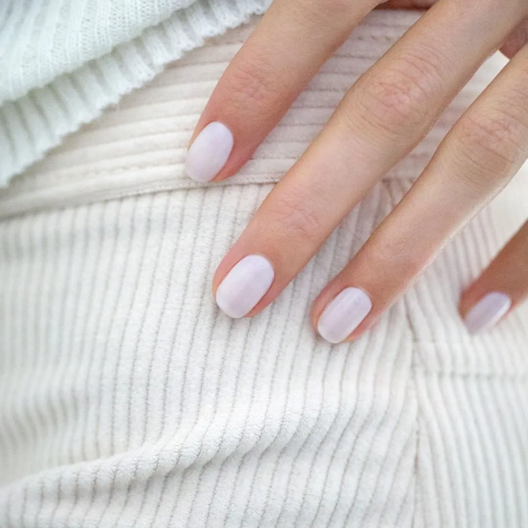 Green Nail Polish - Milky White