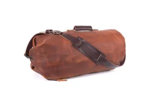 GUNNAR ZIPPERED LEATHER DUFFLE BAG - MILITARY STYLE DUFFLE BAG GUNNAR ZIPPERED LEATHER DUFFLE BAG - MILITARY STYLE DUFFLE BAG