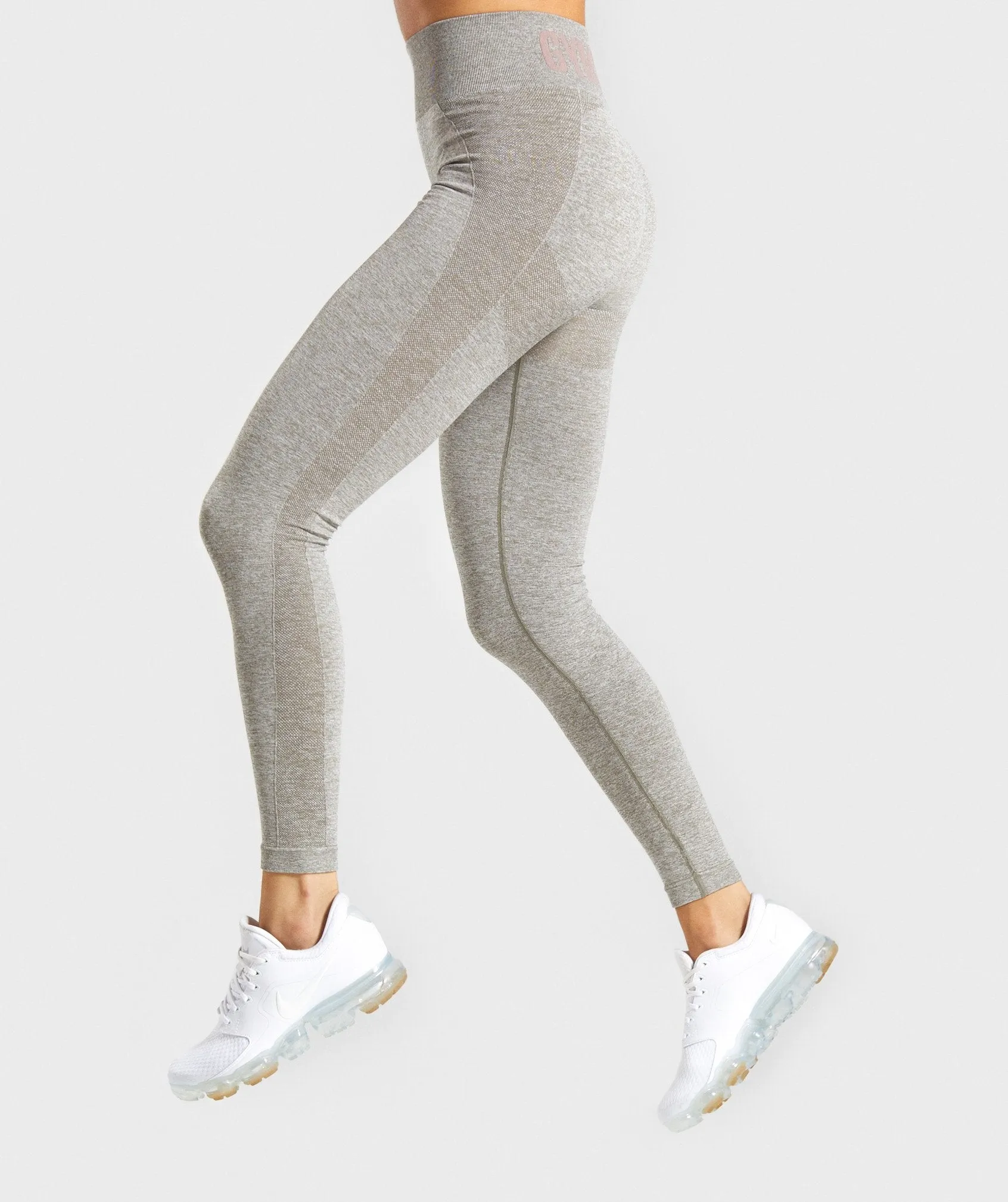 Gymshark Flex High Waisted Leggings - Khaki Marl/Taupe