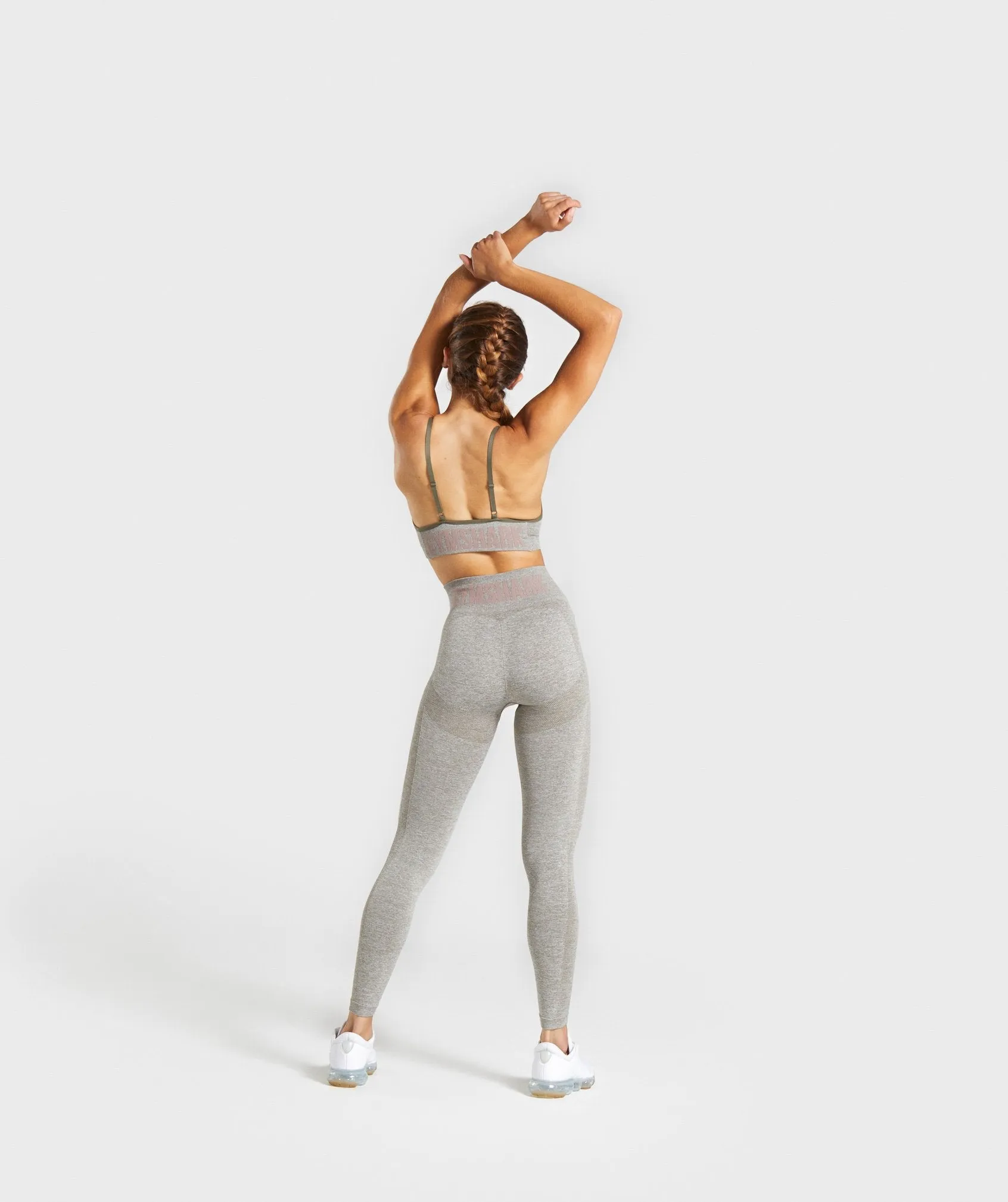 Gymshark Flex High Waisted Leggings - Khaki Marl/Taupe