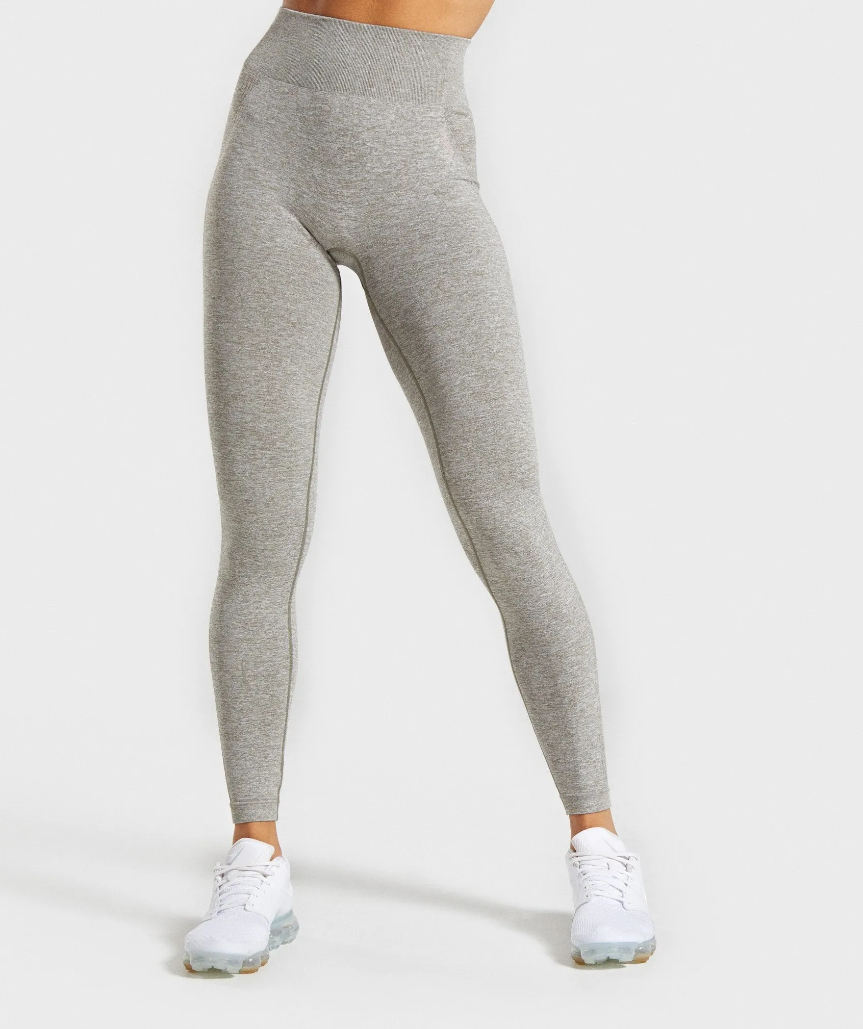 Gymshark Flex High Waisted Leggings - Khaki Marl/Taupe