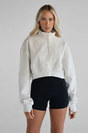 Half Zip Sweater - Oatmeal