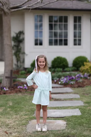 Harper Knit Dress 3/4 Sleeve Premium in Icy Mint Knit Harper Knit Dress 3/4 Sleeve Premium in Icy Mint Knit