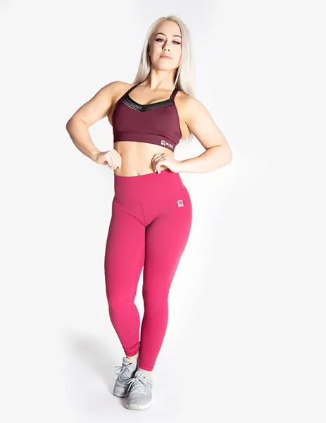 HIGH RISE SUPER SOFT LEGGINGS - DARK PINK