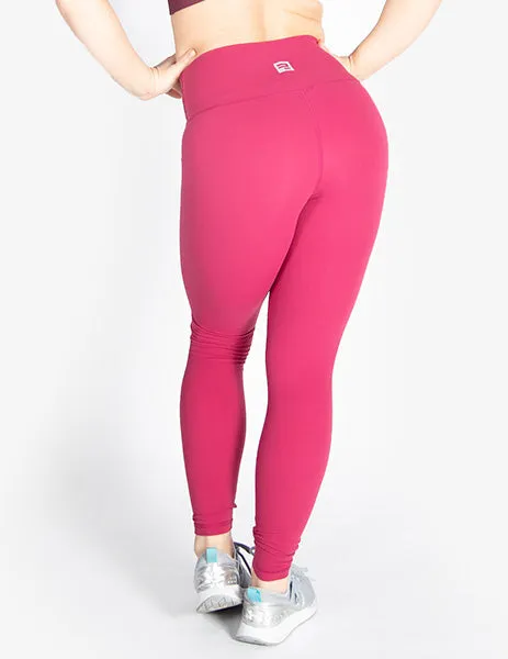 HIGH RISE SUPER SOFT LEGGINGS - DARK PINK