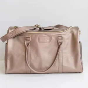 Hollis | Weekender Bag in Metallic Mocha