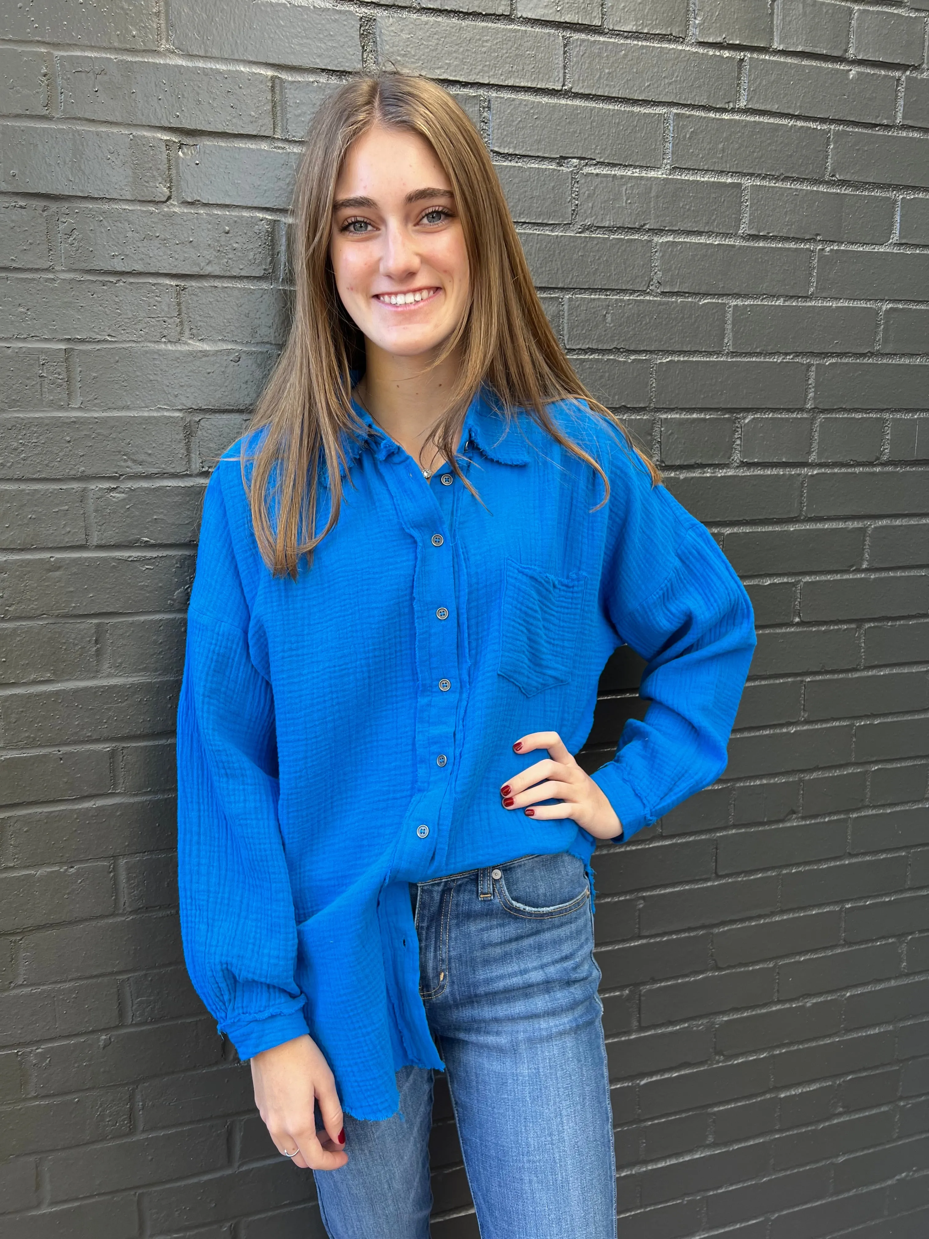 Hopeful Times Gauze Top - Multiple Colors