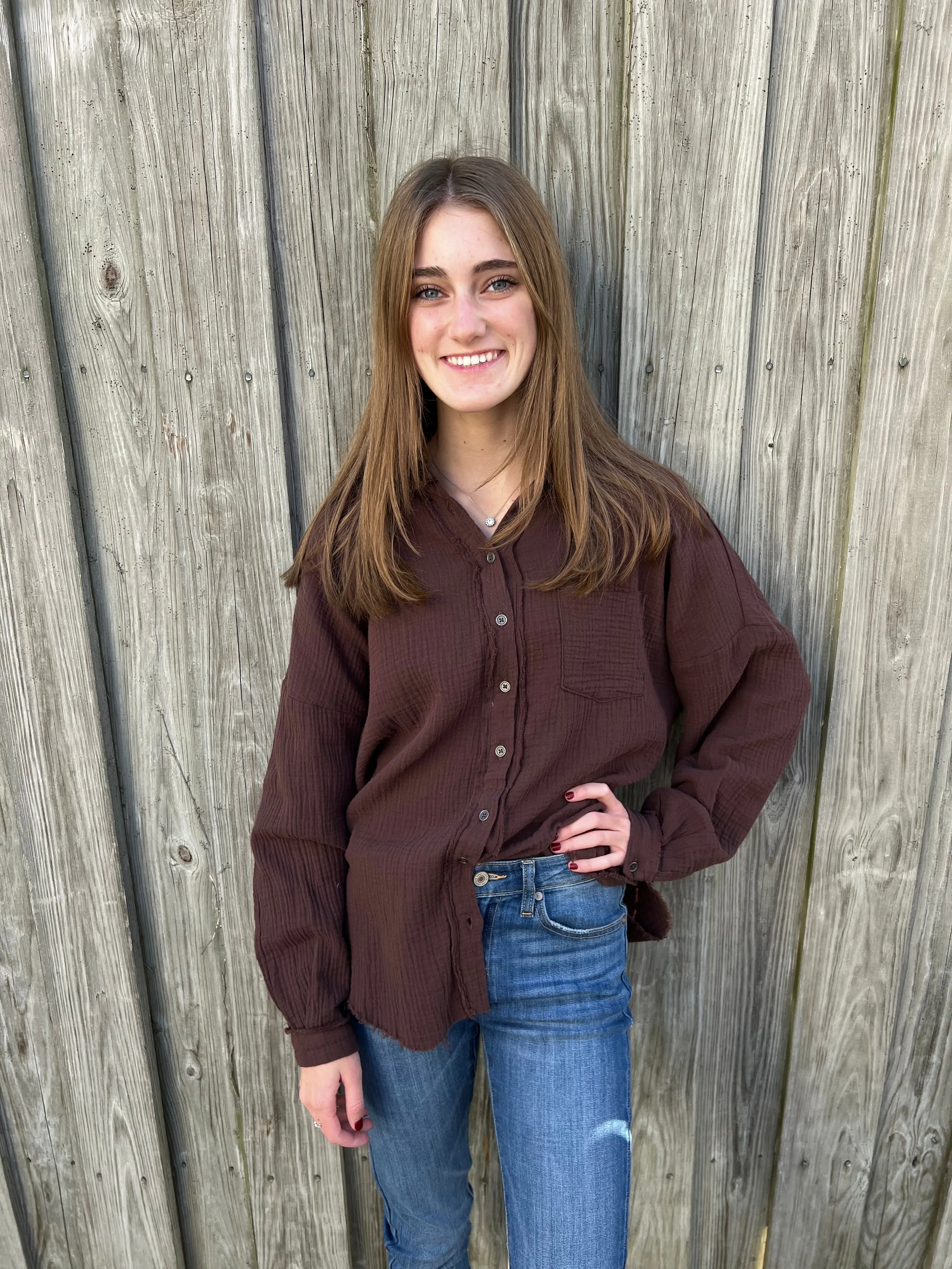 Hopeful Times Gauze Top - Multiple Colors