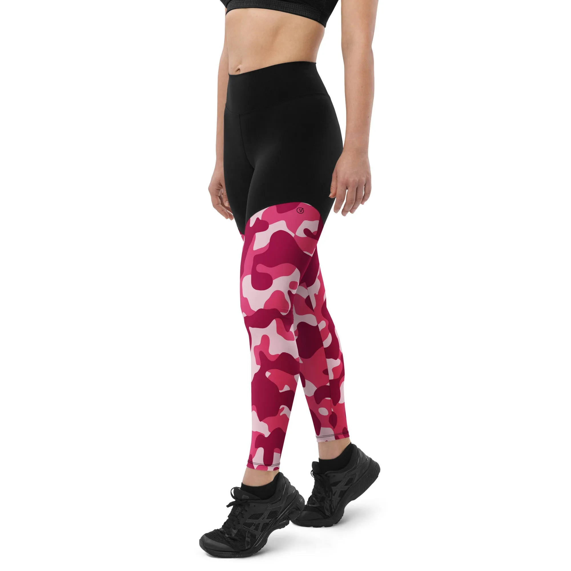 Humble Sportswear™ Army Pink Sports Compression Leggings