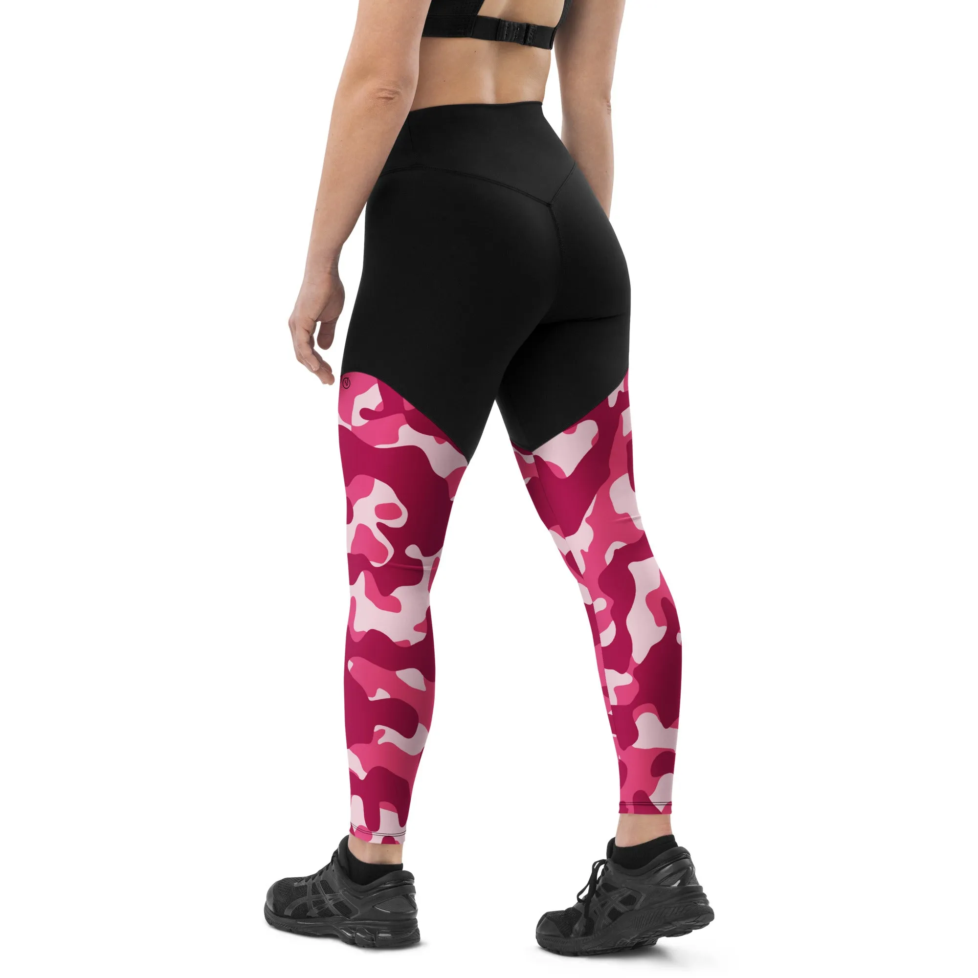 Humble Sportswear™ Army Pink Sports Compression Leggings