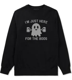 Im Just Here For The Boos Halloween Mens Crewneck Sweatshirt