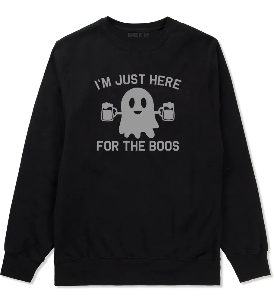 Im Just Here For The Boos Halloween Mens Crewneck Sweatshirt