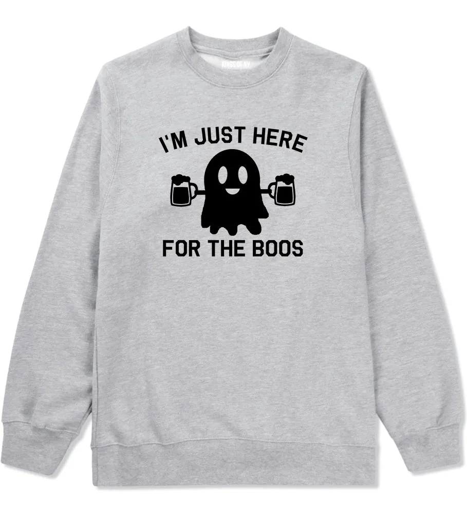 Im Just Here For The Boos Halloween Mens Crewneck Sweatshirt