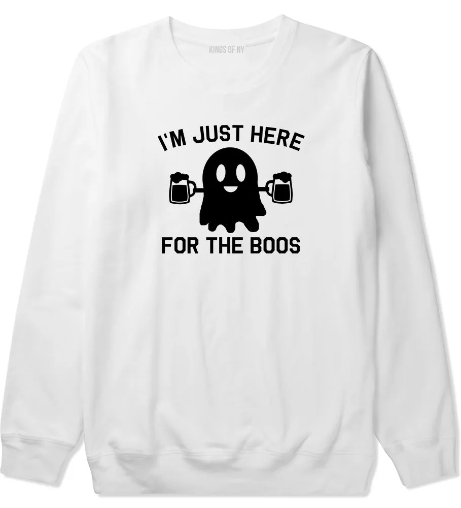 Im Just Here For The Boos Halloween Mens Crewneck Sweatshirt