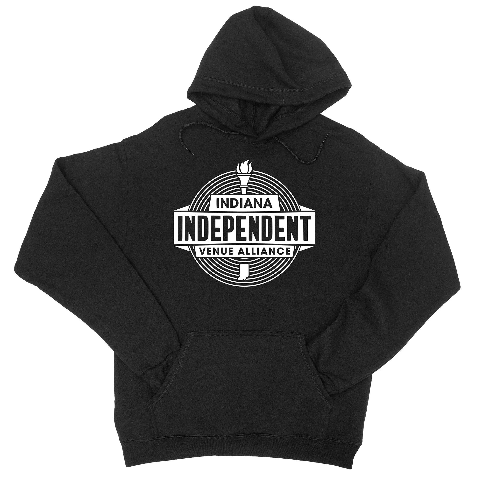 Indiana Venue Alliance Logo Hoodie - Black