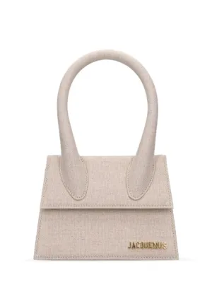 Jacquemus   Le Chiquito Moyen cotton &amp; linen bag 