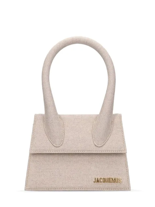 Jacquemus   Le Chiquito Moyen cotton &amp; linen bag 