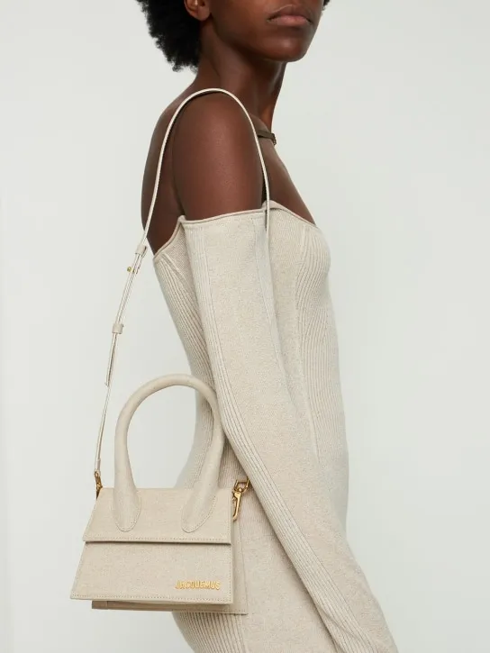 Jacquemus   Le Chiquito Moyen cotton &amp; linen bag 