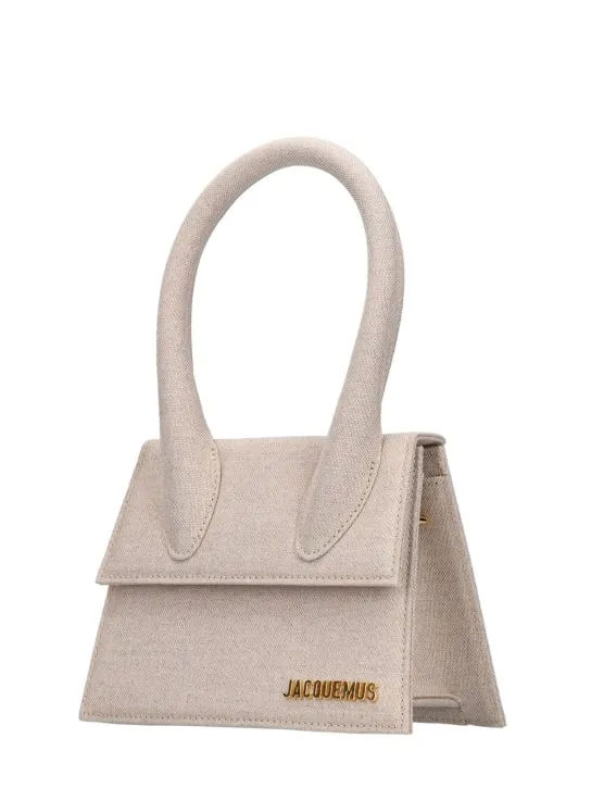 Jacquemus   Le Chiquito Moyen cotton &amp; linen bag 