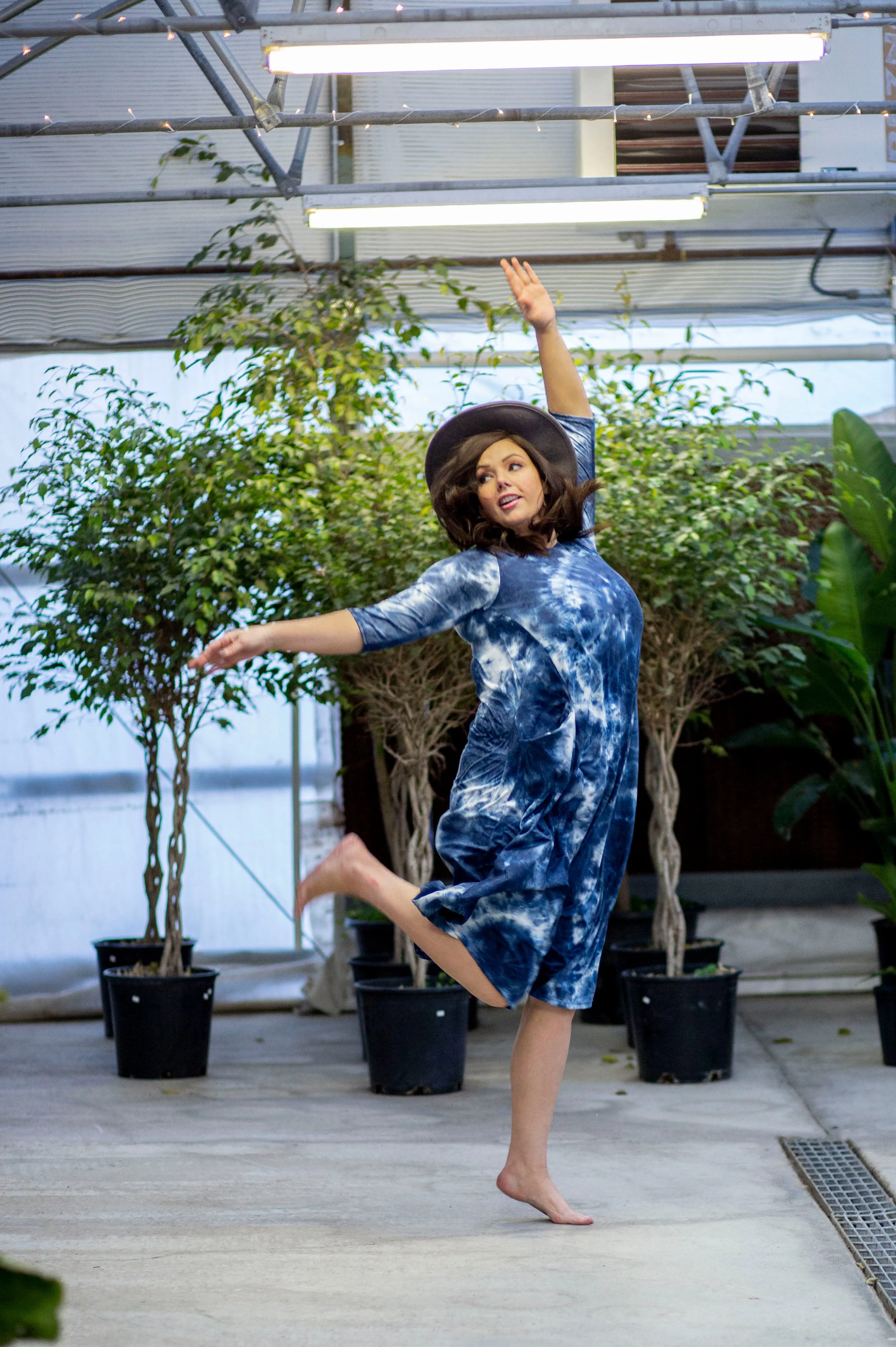 Jessi Dress Navy Tie Dye
