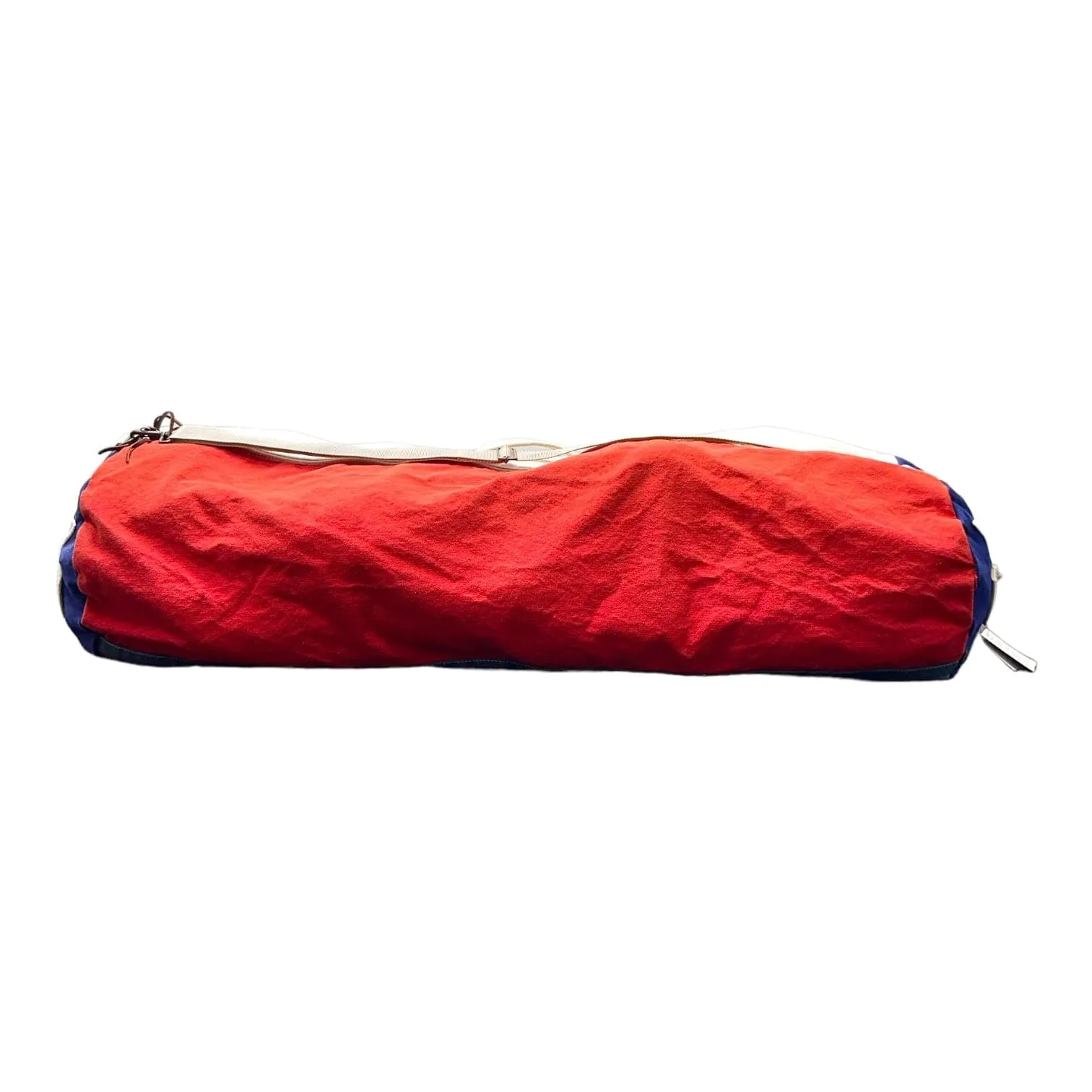 Kapital #8 Canvas Boston Country Duffle Bag Red Blue White