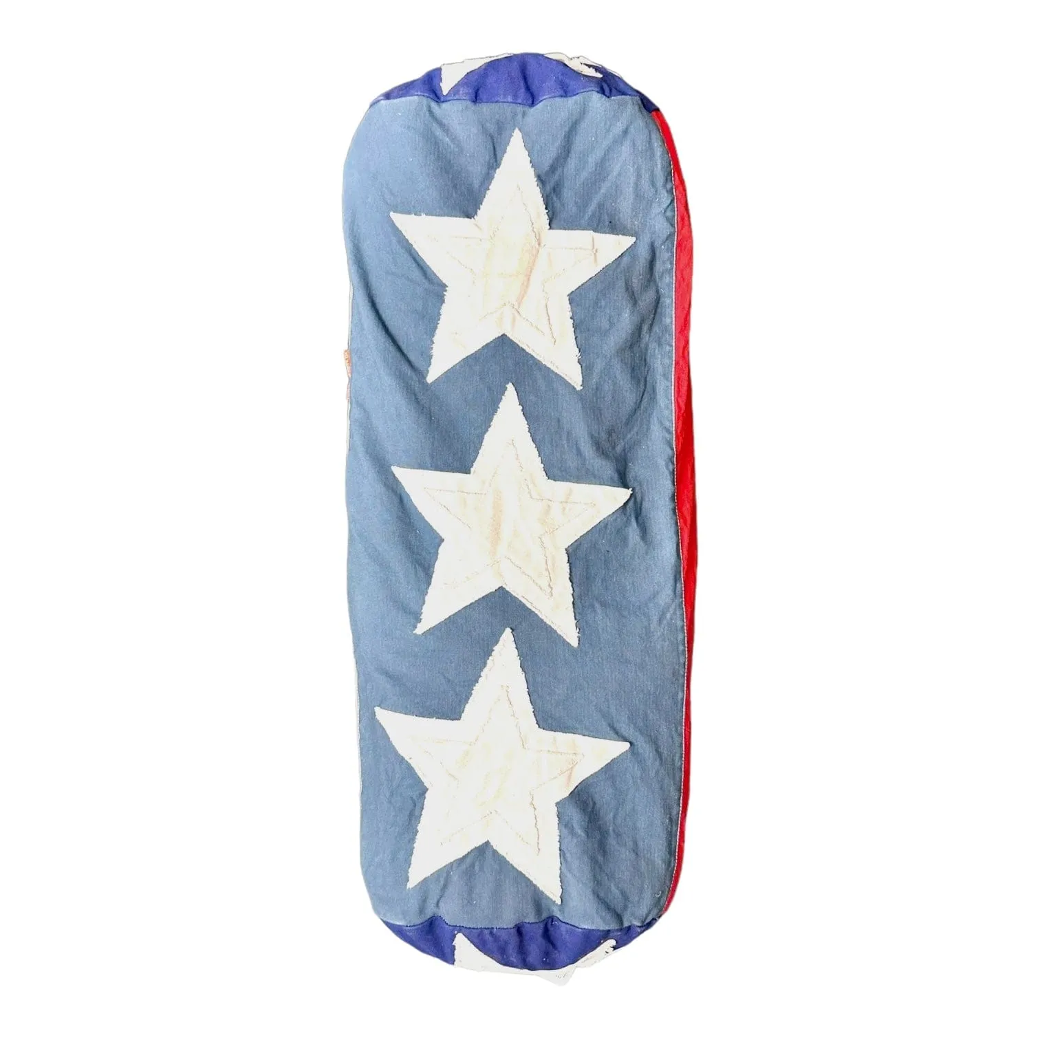 Kapital #8 Canvas Boston Country Duffle Bag Red Blue White