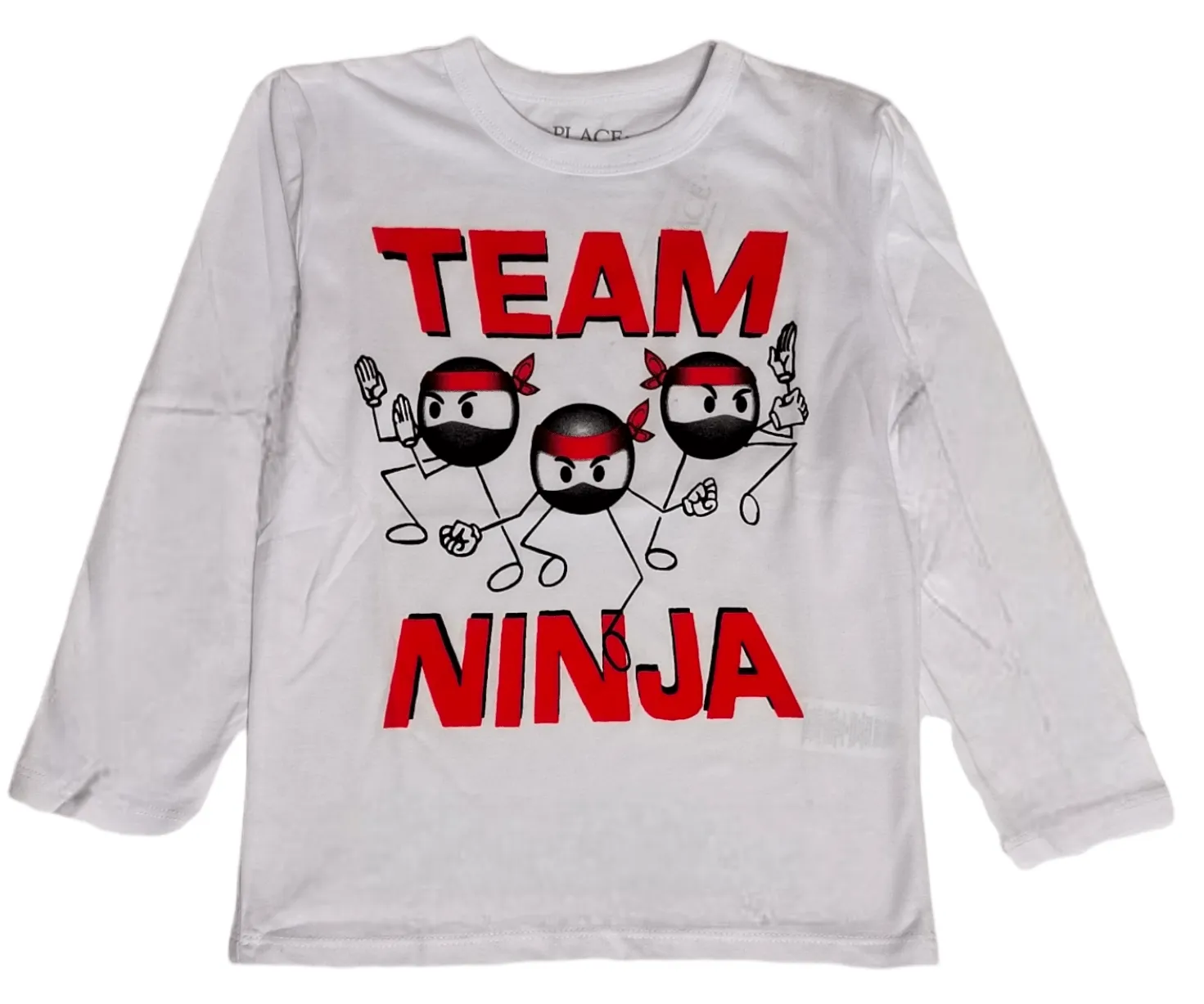 Kids Place (Fall) Sweatshirt - White "Team Ninja"