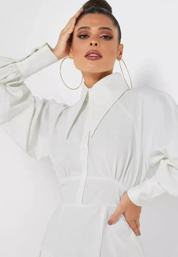 Lacy Heavy Cotton Shirt Dress