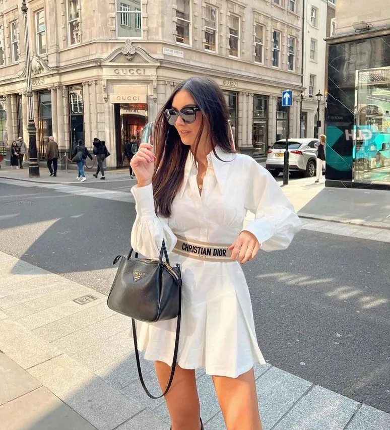 Lacy Heavy Cotton Shirt Dress