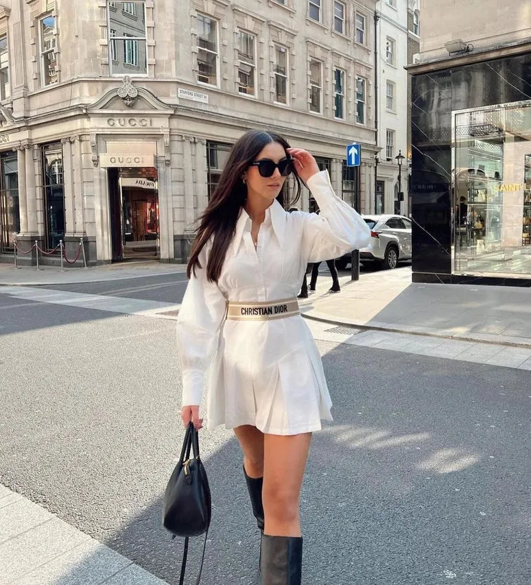 Lacy Heavy Cotton Shirt Dress