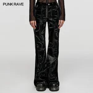 Leather Flared Pants