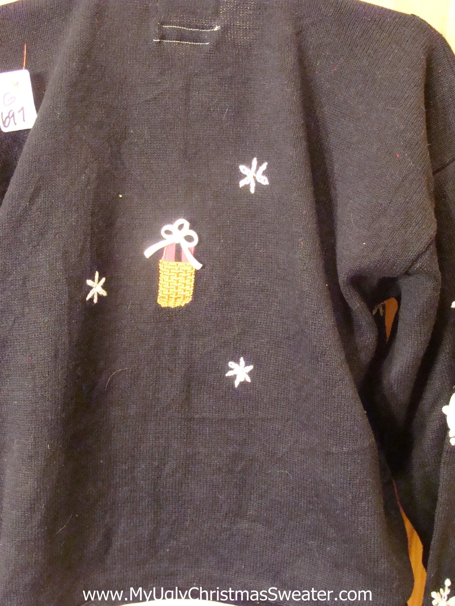 Light Up Xmas Sweater with Colorful Gifts and Buttons
