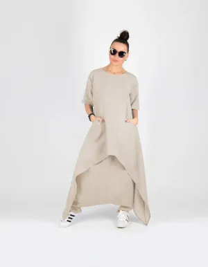 Linen Two pieces Outfit LAUREN  SALE
