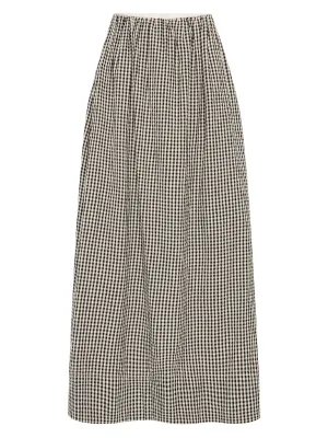 Lucas Skirt in Black & Cream Gingham