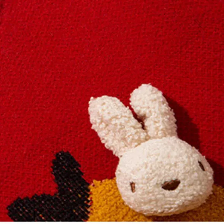 Lucky Bunny Knit Sweater - Wrap Yourself in Joyful Warmth and Style! 🍀💖