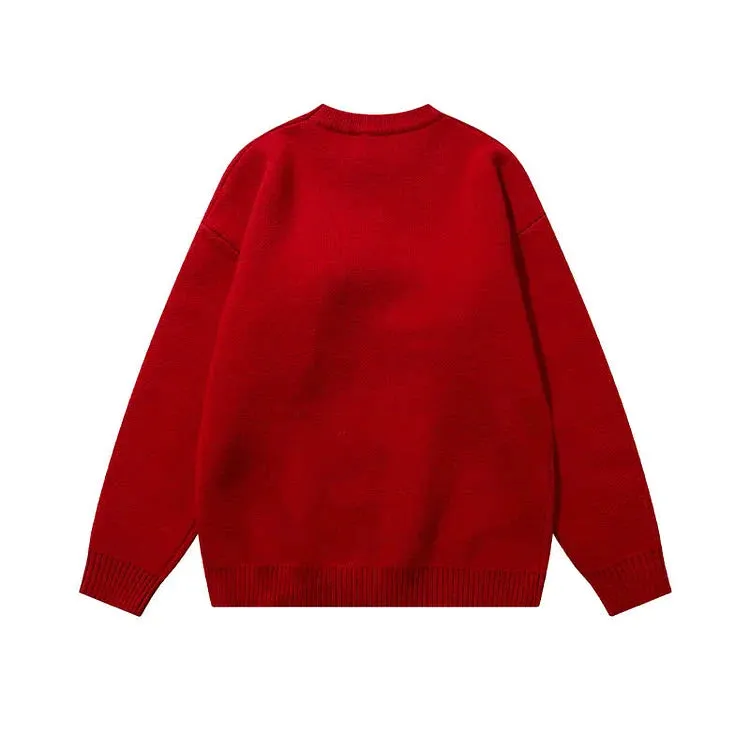 Lucky Bunny Knit Sweater - Wrap Yourself in Joyful Warmth and Style! 🍀💖