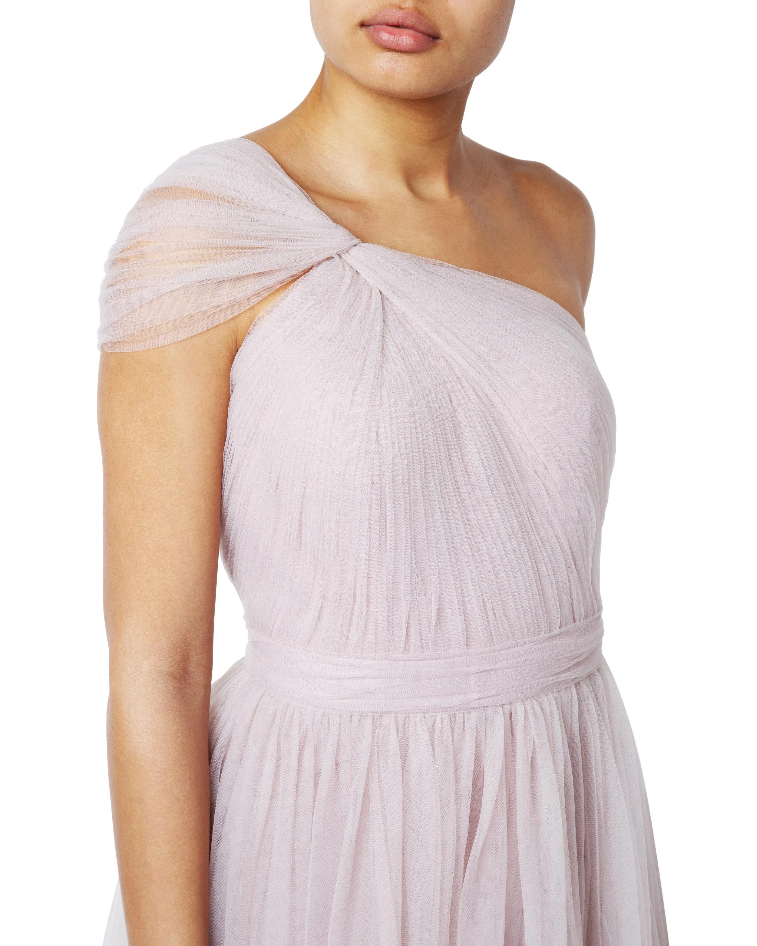 Luna Bridesmaid Dress In Smoked Orchid Super Soft Tulle