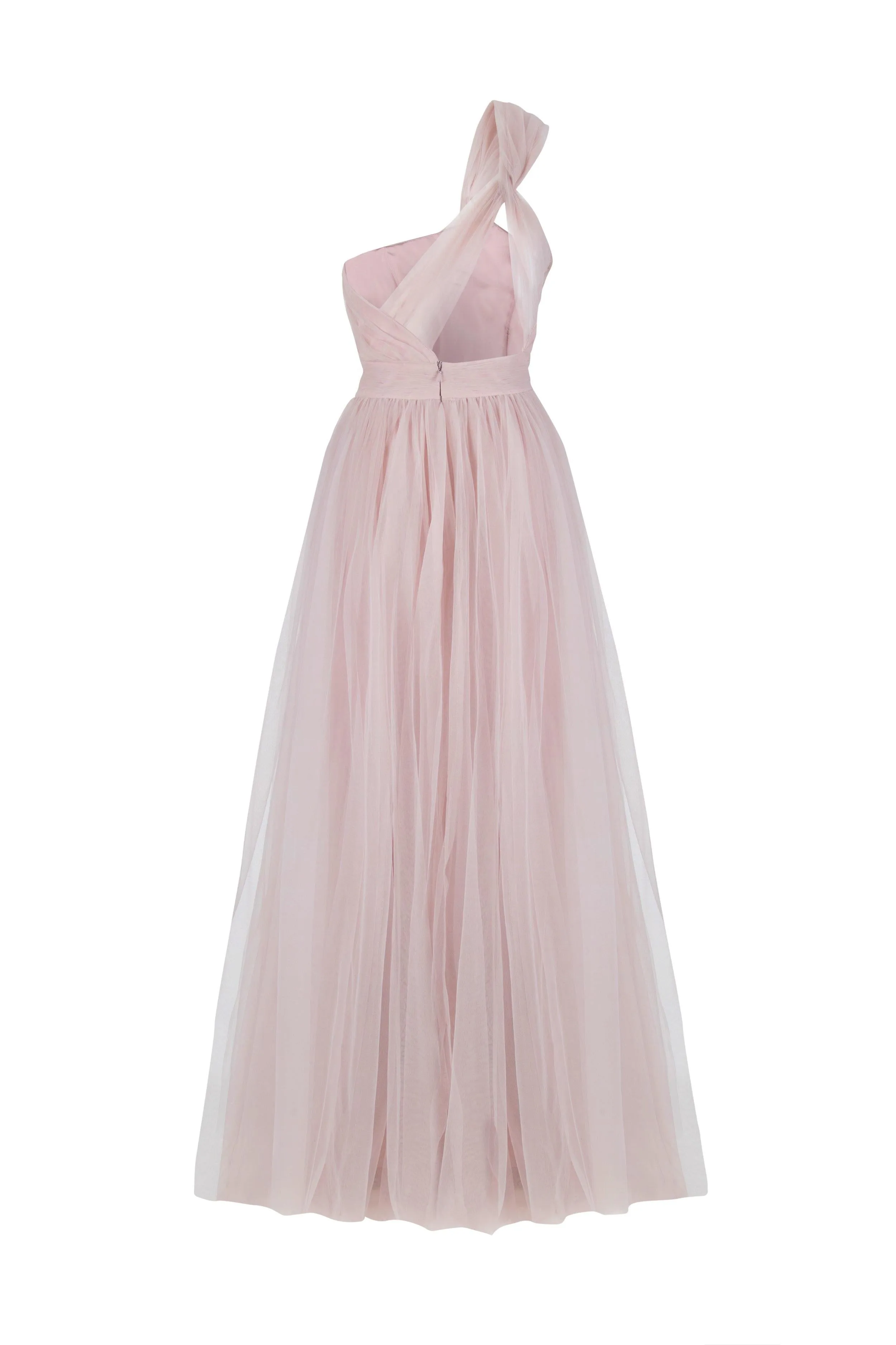 Luna Bridesmaid Dress In Smoked Orchid Super Soft Tulle