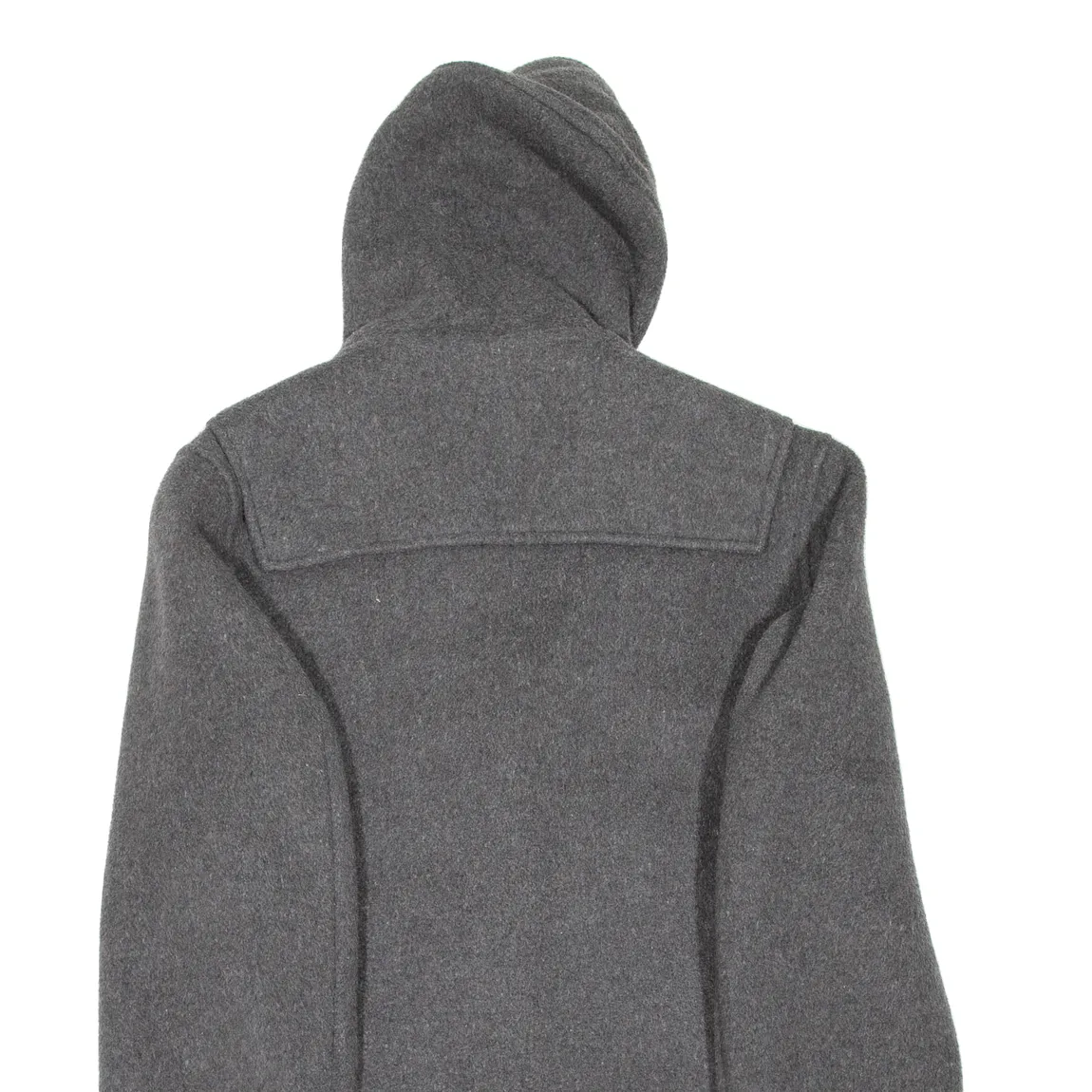 Mens Duffle Coat Grey Hooded L