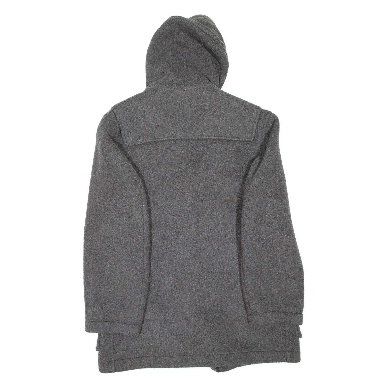 Mens Duffle Coat Grey Hooded L