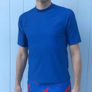 Men's Recycled Rashie: Mid-Blue