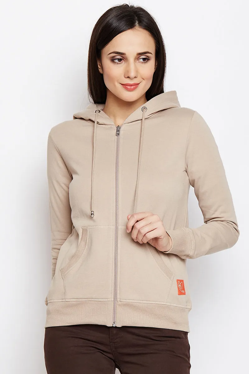 Moda Elementi solid color hoodies women sweatshirt