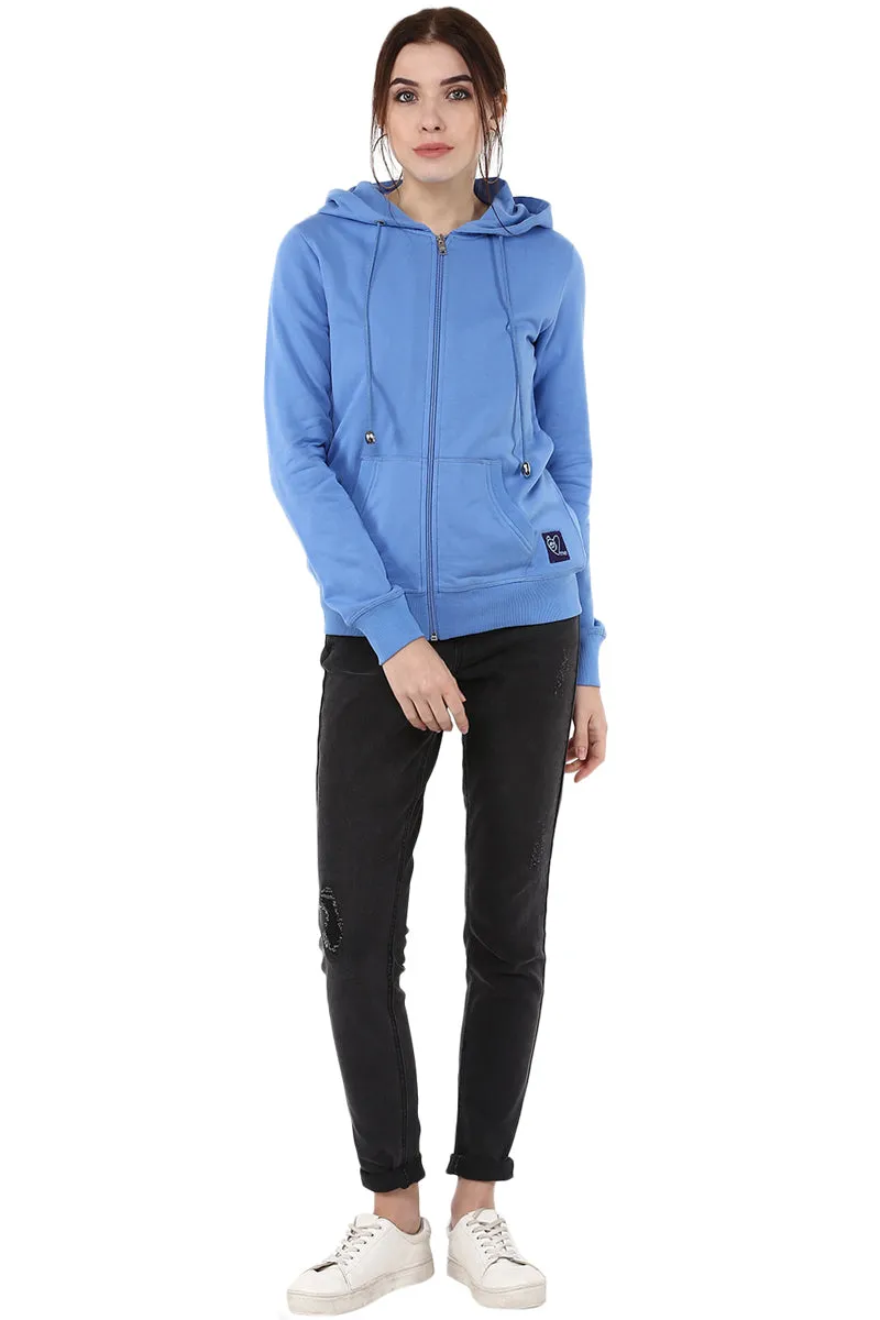 Moda Elementi solid color hoodies women sweatshirt