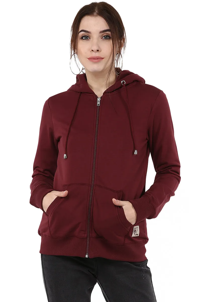 Moda Elementi solid color hoodies women sweatshirt