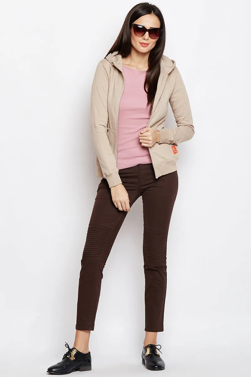 Moda Elementi solid color hoodies women sweatshirt