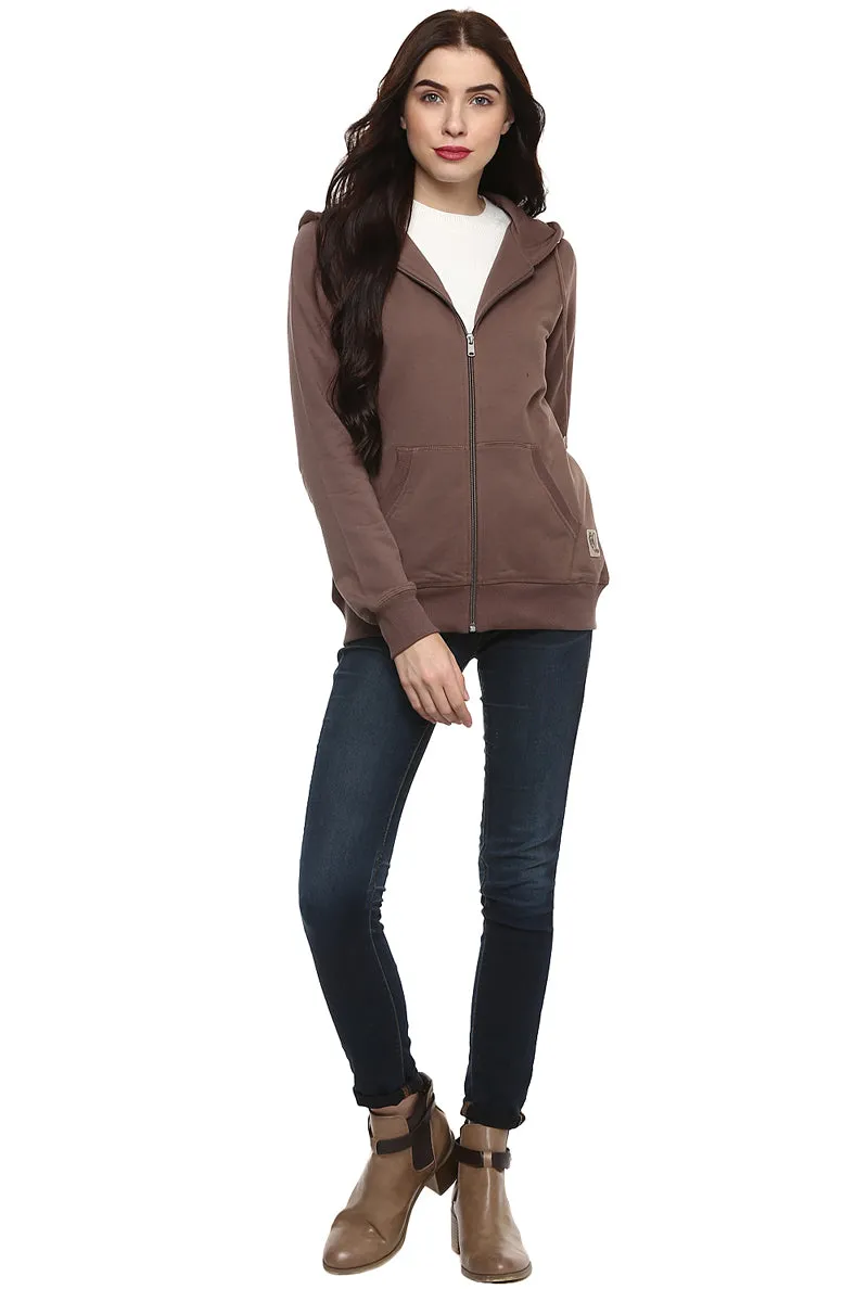 Moda Elementi solid color hoodies women sweatshirt