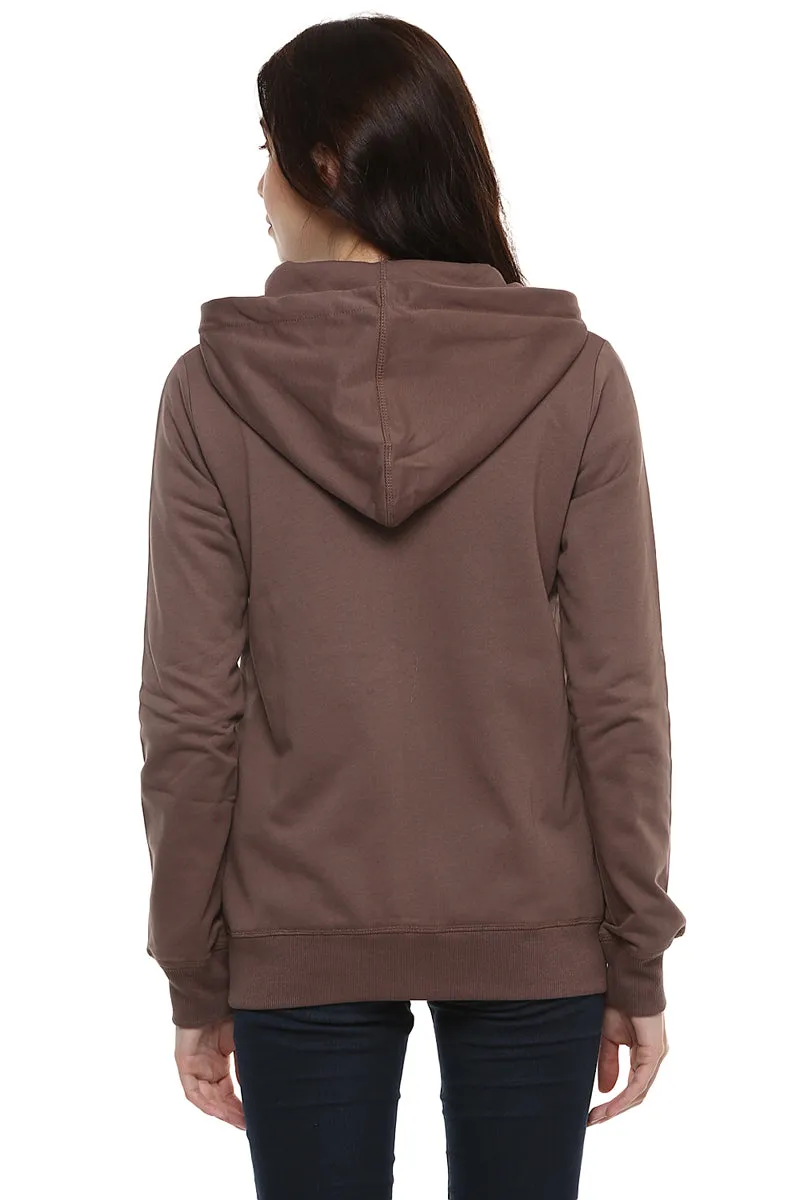 Moda Elementi solid color hoodies women sweatshirt