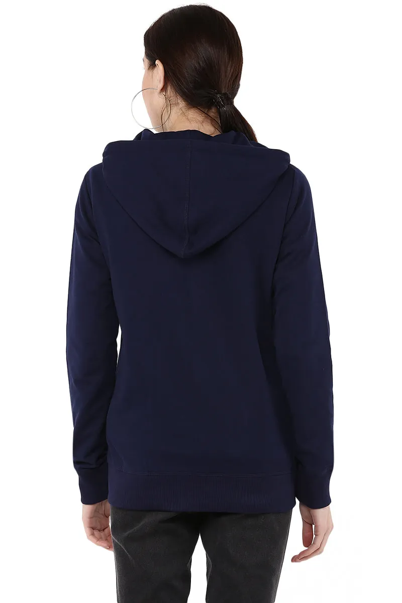 Moda Elementi solid color hoodies women sweatshirt