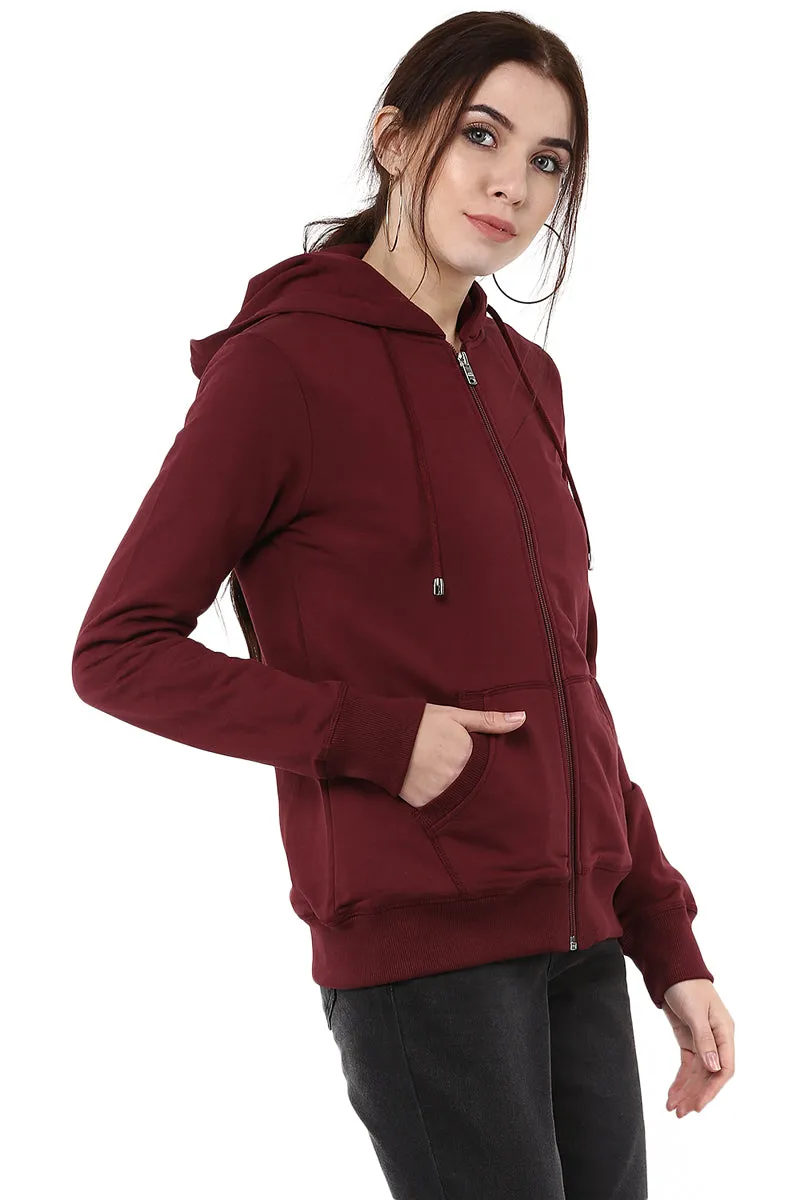Moda Elementi solid color hoodies women sweatshirt